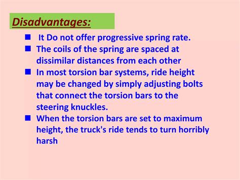 Torsion bars suspension | PPT