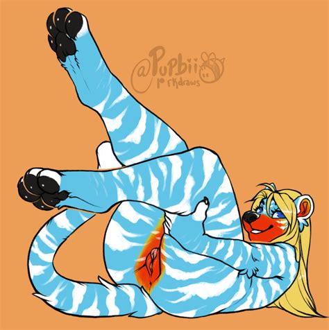 Rule 34 Anthro Anus Black Pawpads Blonde Hair Blue Body Blue Eyes Blue Fur Eyelashes Female