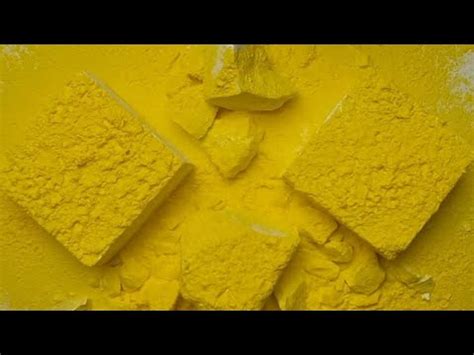 Fresh Gym Chalk Blocks Topped With Yellow Holi Powder Crunchy Crunch