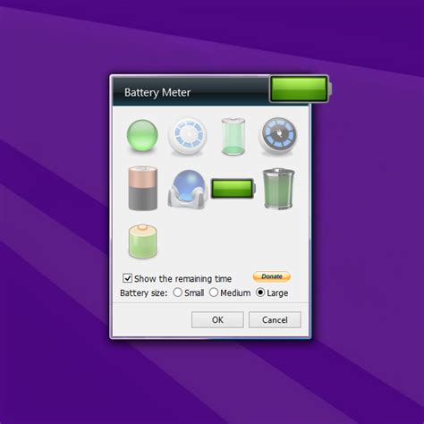 Battery Meter 2 Windows 10 Gadget - Win10Gadgets