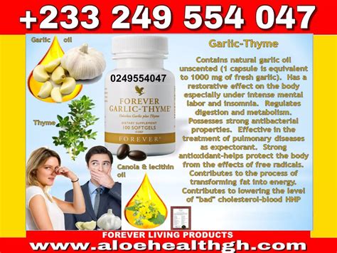 Forever Garlic Thyme Forever Living Products Ppt