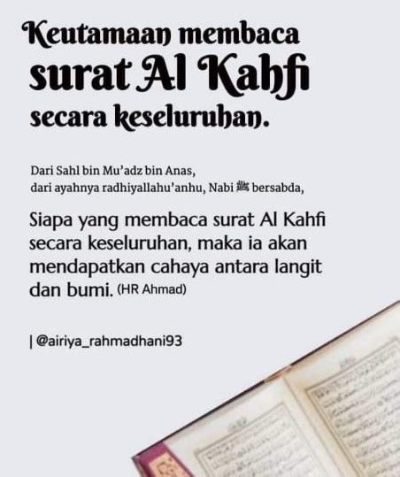 Keutamaan Membaca Surat Al Kahfi Secara Keseluruhan Faktareview