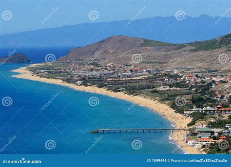 Porto Santo Beach stock photo. Image of aerial, island - 1599446