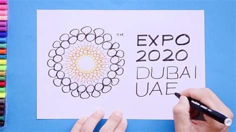 How To Draw Dubai Expo 2020 Logo Youtube