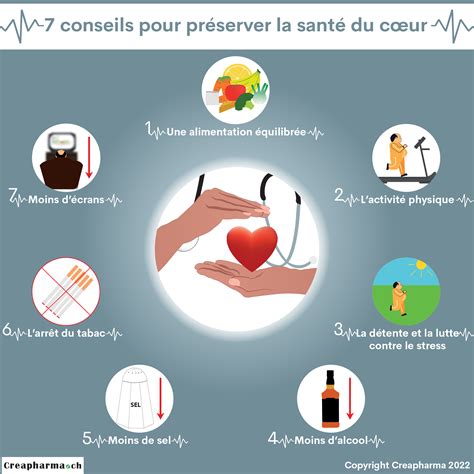 7 conseils pour préserver la santé du cœur Creapharma