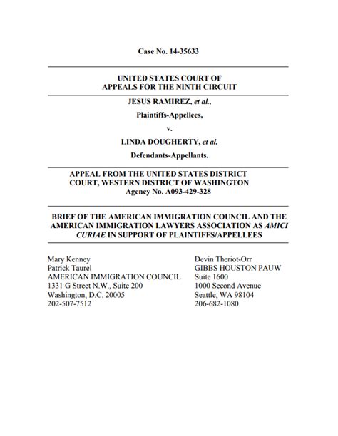 Amicus Briefs American Immigration Council