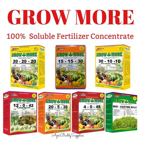 Grow More Soluble Foliar Fertilizer 1 Kilogram Lazada PH