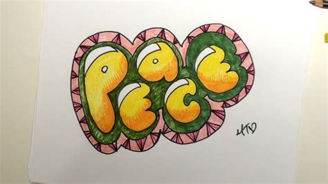 Drawing Peace in Bubble Letters | Curious.com