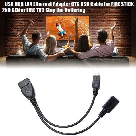 Cable Adapter For Firestick 4k Fire Stick Amazon Tv Otg Add Usb Usb Keyboard X1k5 Computers