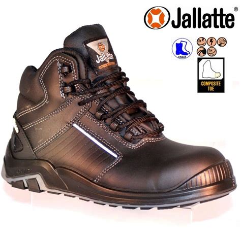 Jallatte S3 Leather Mens Lightweight Composite Safety Toe Cap Work