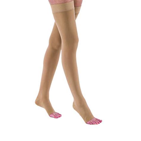 20-30 mmHg Open Toe Thigh High Firm Standard Compression Stockings