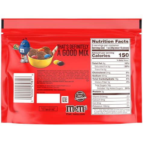 Mandms Peanut Butter Chocolate Candy Sharing Size 9 Oz Bag