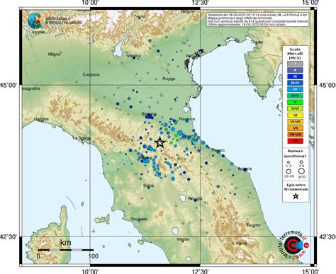 Forte Terremoto Paura In Toscana Ed Emilia Romagna Sciame Sismico Nel