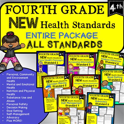 grade  health worksheets lessons  activities bundle