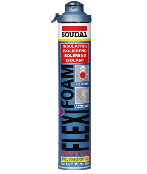 Mousse polyuréthane expansive professionnelle SOUDAL flexifoam click et