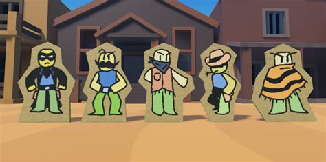 Some cardboard cutouts I made : r/roblox