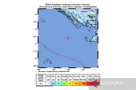 Tanggamus Lampung Diguncang Gempa Antara News Yogyakarta Berita