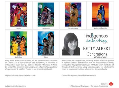 Betty Albert Generations Boxed Note Cards Indigenous Collection