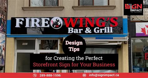 design tips  creating  perfect storefront sign   business