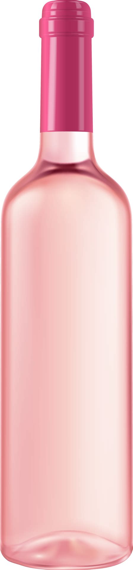 Una Botella De Vino Rosado 11835423 PNG