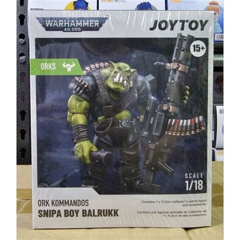 Joytoy Warhammer K Ork Kommandos Snipa Boy Balrukk Shopee Philippines