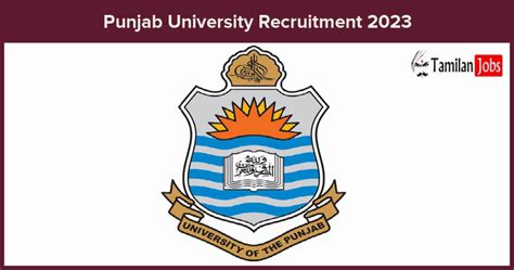 Punjab University Recruitment 2023 Offline Application For Project