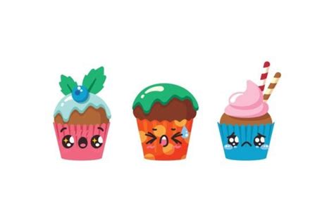 Cake Kawai Set Graphic by miliartostudio · Creative Fabrica