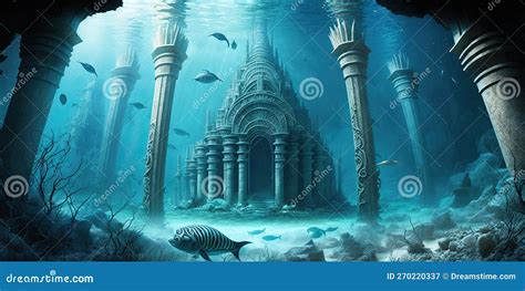 The Lost City Of Atlantis Stock Image Image Of Lost 270220337