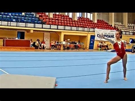 Mara Ceplinschi FX AA 2021 Romanian Junior Nationals YouTube