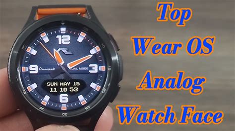 Top Wear Os Analog Watch Face For Your Smartwatch Youtube