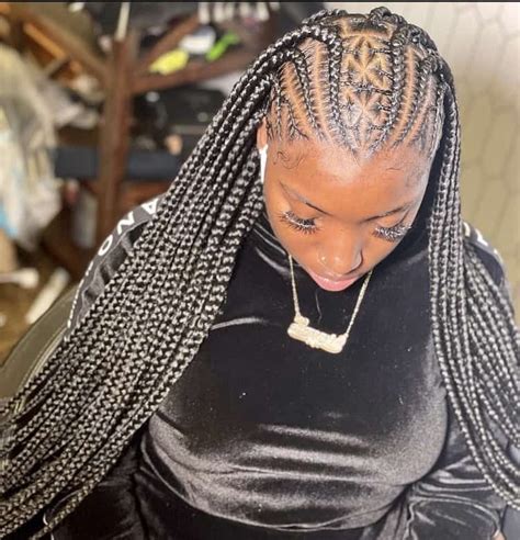 30 Half Fulani Tribal Braids Half Knotless Braids Hairstyles In 2022