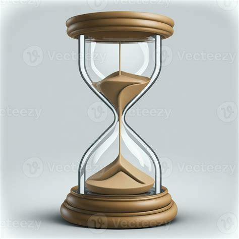 Hourglass Or Sandglass Vector Realistic 3D Icon Isolated On A