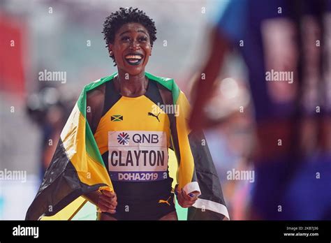 Rushell Clayton Of Jamaica In The 400 Meter Hurdles For Women During