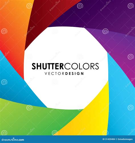 Shutter colors stock vector. Illustration of flash, gadget - 31420484