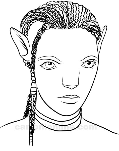 Jake Sully Avatar Coloring Page