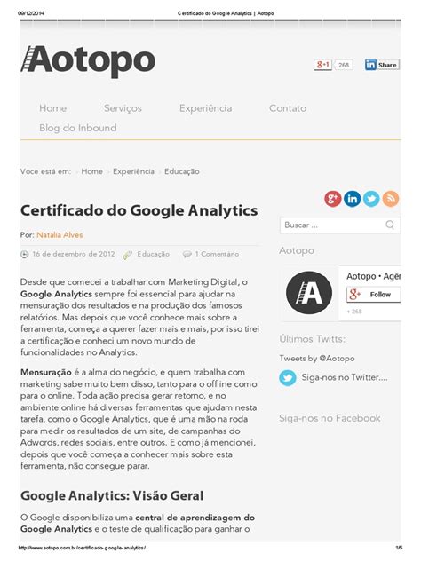 PDF Certificado Do Google Analytics Aotopo DOKUMEN TIPS