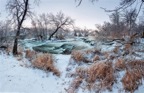 Beautiful winter landscapes – the Krynka River · Ukraine travel blog