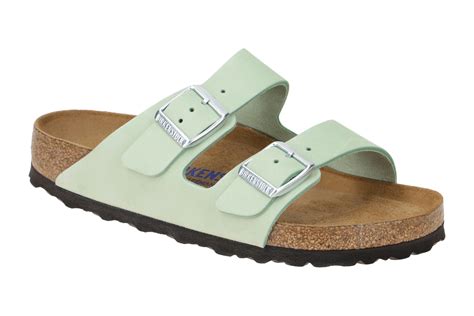 Birkenstock Arizona Bs Pantolette Hellgr N Nubuck Normal Weit