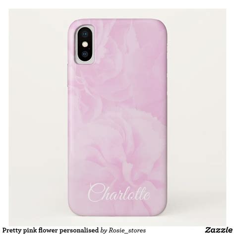 Pretty Pink Flower Personalised Case Mate Iphone Case Pink Iphone Cases Pink Flowers Pretty