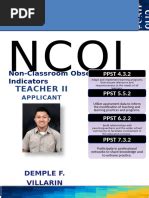 Ncoi Portfolio For Teacher Iv Applicants Pdf Teachers Learning