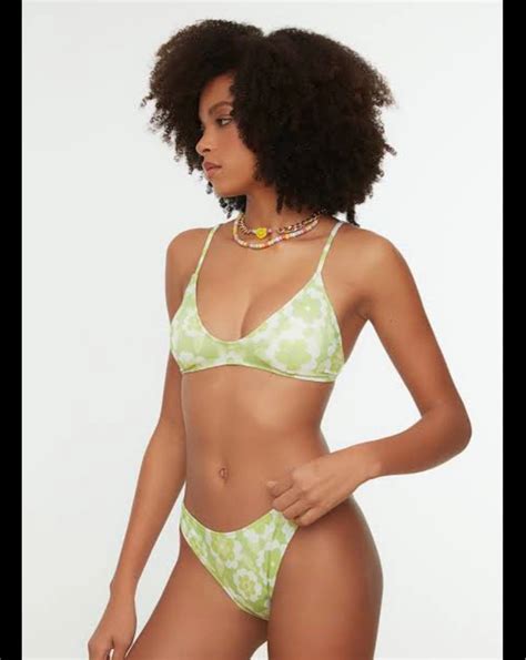 Trendyol Floral Bikini Top And Bottom On Carousell