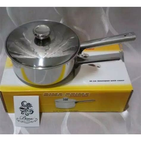 Jual Bima Panci Susu Gagang Stainless Sauce Pan With Cover Cm