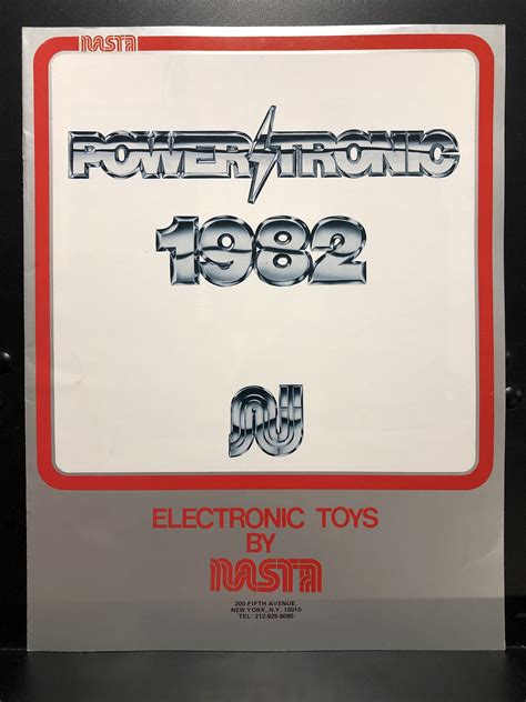 1982 Nasta Electronic Toys - Powertronic, Toy Fair Catalog - Parry Game