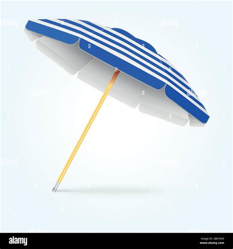 Summer Beach Umbrella Parasol Sun Protection Vector Concept Shade