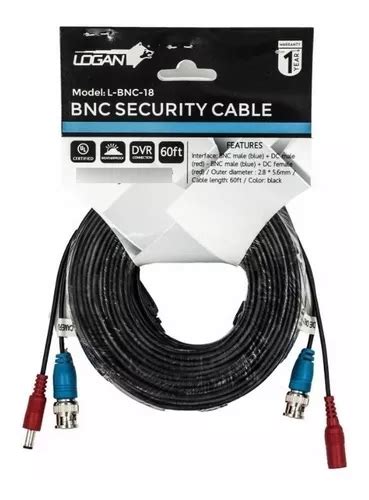 Cable Bnc Cctv Para Camaras De Seguridad Logan Easybuy Mts Cuotas