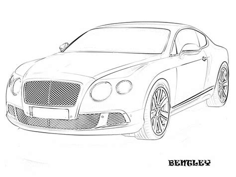 Bentley Printable Coloring Page | eColoringPage.com- Printable Coloring ...