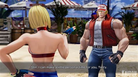 Blue Mary And Terry Bogard Flirt With Each Other King Of Fighters Xv Kofxv Youtube