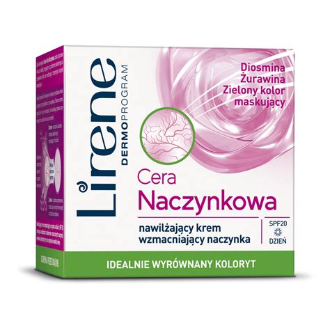 LIRENE CERA NACZYNKOWA NAWILŻAJĄCY KREM WZMACNIAJĄCY NACZYNKA NA