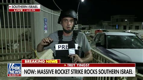 Rocket from Gaza hits near Fox News’ Trey Yingst: ‘Direct impact’ | Fox ...