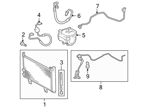 Toyota Camry Air Conditioning A C Refrigerant Suction Hose A C